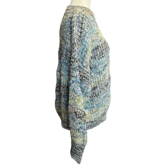 Peruvian Connection Open Knit Sweater Multicolor Pima Cotton M - Picture 2 of 4